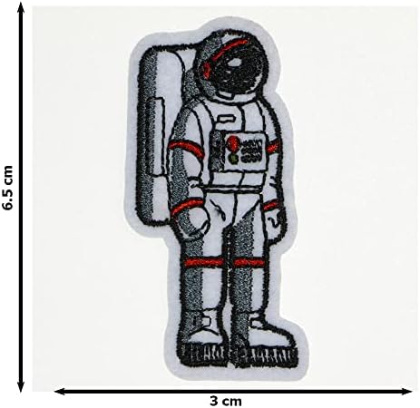JPT - Astronaut MAN izvezeni aplicirani željezo / šiva na zakrpama Značka slatka logo PATCH na prsluk košulju