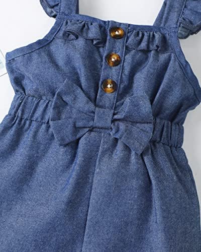 Xuanhao Baby Girl Clot 12 18 24 mjeseca odijelo za djevojke Djevojke djevojačke odjeće ruffle Girls hlače setovi 6m-4T