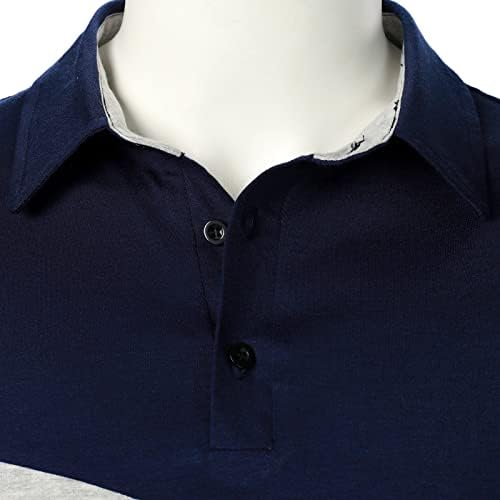XXBR Ljetne polo majice za mens, 2022 Novo muške kratke rukave za kratki rukav Stripe patchwork Slim Fit