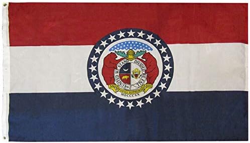 AES američka veleprodaja superstore 3x5 Država Missouri 3'x5 'Premium kvalitetna teška zastava 75D poliestera