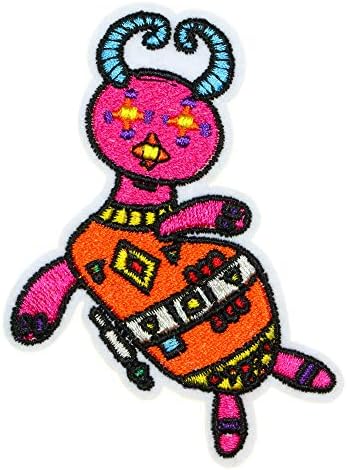 JPT - Robot Monster Fantasy Halloween vezena aplikacija / šivanje na zakrpama Značka slatka logo Patch na