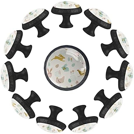 12 komada goruće staklene dugmad za Komode, 1,37 x 1,10 u okruglim kuhinjskim ormarićima za dječiju sobu
