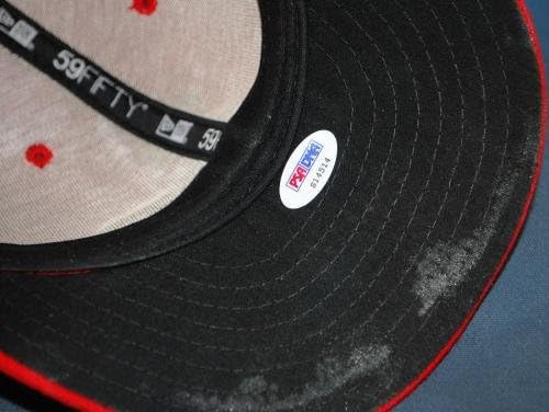 Igra Albert Pujols Angels 2012 korištena potpisana šešir sa autogramom PSA / DNA Authentic - druga igra