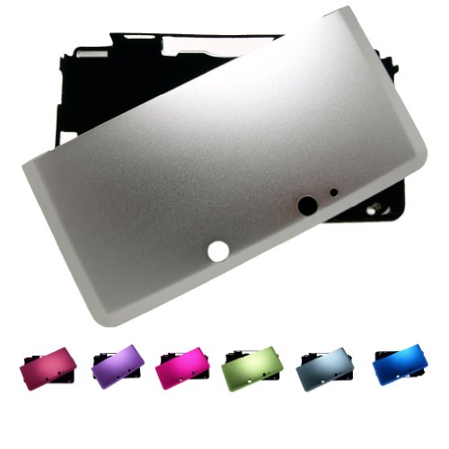 Srebrni Nintendo 3DS puni Aluminijumski metalni zaštitni poklopac kućišta + Besplatni štitnici za ekran,
