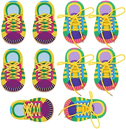 Luozzy 10 set cipele pokušava za djecu shoelace navode nastavne igračke naučite da veže cipele igračke fine
