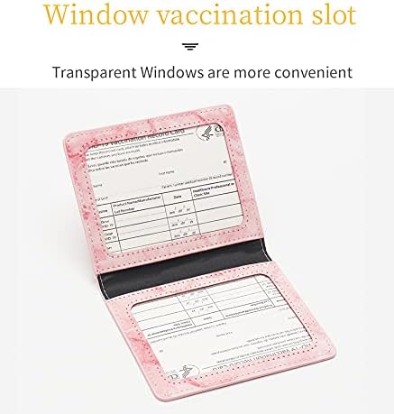 Okretna Robna zaštita Vakcinalne kartice PU kožna kartica za vakcinaciju novčanik, CDC zaštita kartice za