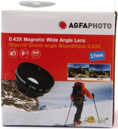 AGFA 0.43 X magnetna širokougaona sočiva za kamere za tačke i snimanje 17mm APMT4317