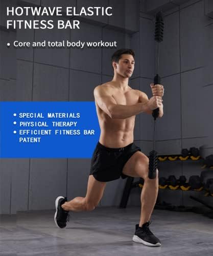 Hotwave elastična fitness bar, vibracijsko shake Tembil, tjelesna terapija, osnovna čvrstoća, twister snage
