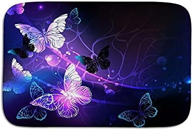 Kravlji sjajni noćni leptir otirač, dekorativna prostirka za vrata,unutrašnja Vanjska neklizajuća podna