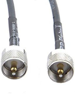 MPD Digitalni Američki Crni RG-8X RF koaksijalni kabl sa UHF PL259 muškim konektorima, 3 stope