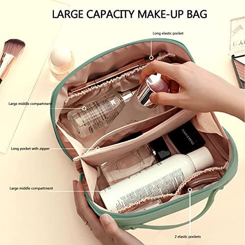 Kozmetička torba velikog kapaciteta, putna kozmetička torba sa ručkom, prenosiva kozmetička torba sa zatvaračem