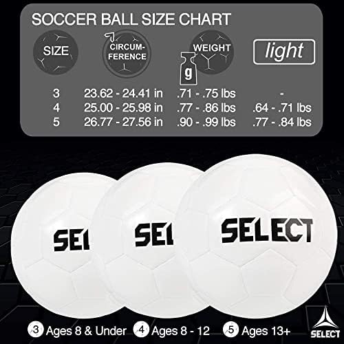 Odaberite paket od 10 Odaberite Classic V21 žute veličine 5 ručnih ušivenih nogometnih lopta