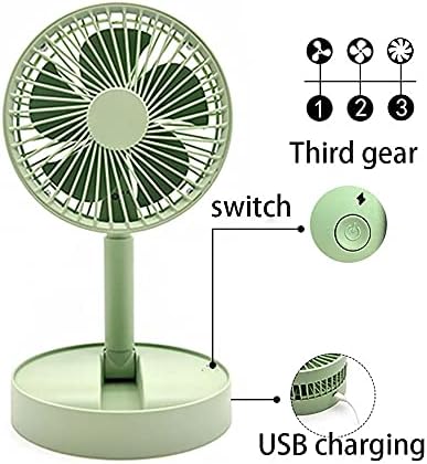 YLAST Mini ventilator, prenosivi stoni ventilator, USB mali ventilator, vertikalni Vazdušni Cirkulator,