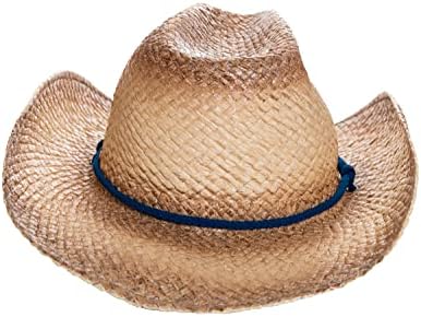 Muški Corona Extra slamnati kaubojski šešir na plaži sa zakrivljenim Preplanulim obodom