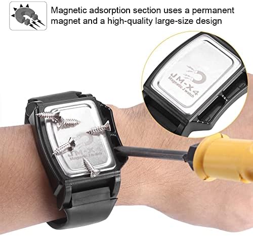 Topincn magnetska narukvica, vijci Nails Bušit za bušilice Komponente držeći narukvica DIY alat za projekt