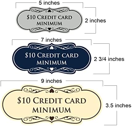 Dizajner 10 USD kreditne kartice Minimalni znak - mali