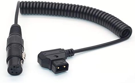 Szjelen dtap do XLR 4Pin ženski kabel za napajanje za napajanje adapter za baterije DSLR kamkorder