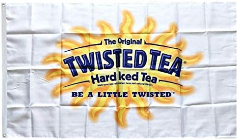 Dimike Twisted Tea zastava bijeli 3x5ft baner