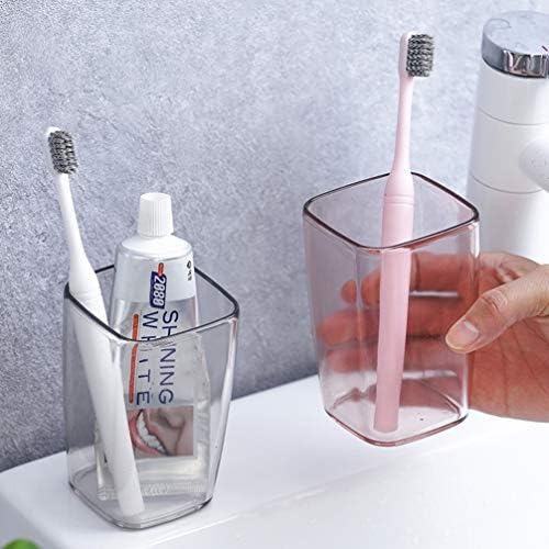 Cabilock Clear Cups Clear Tumbler 2pcs kupa za kupatilo prozirno otporna čaša za vodu za piće čuvanje zubnih