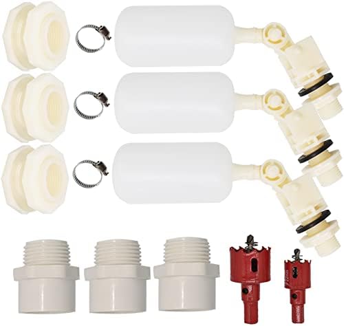 SAIDIC 3 kompletni setovi priključci za rezervoare 1/2 inča Float kuglasti ventil za kišu pregrade sa pregradom