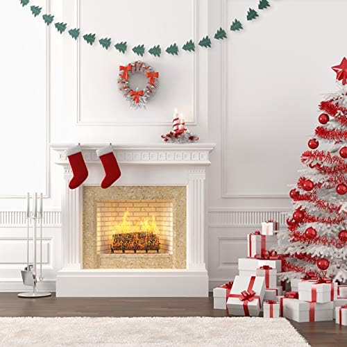 Bestoyard Home Decorate 2pcs Božićne stablo baneri Bunting Garland Viseće ukrašavanje Xmas Tree Ukrasi privjesača