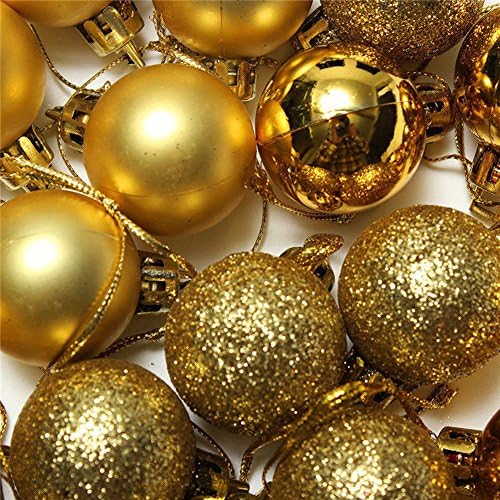 24kom Božić kugle Ornament Shatterproof Privjesci za odmor Božić Vrt dekoracije