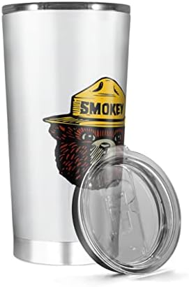 Izolirani od nehrđajućeg čelika 20oz 30oz Smokey Hot Funny Putne čaše medvjed putničke šalice hladnog vrućeg