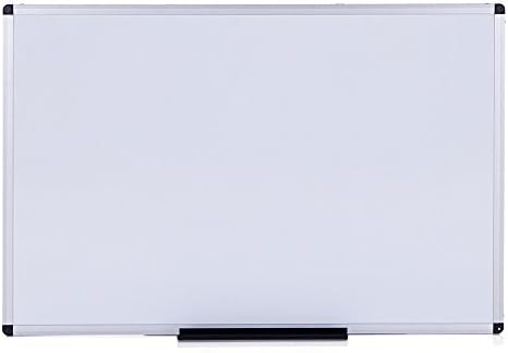 VIZ-PRO ploča za suho brisanje/tabla, 96 x 48 inča, zidna ploča za školsku kancelariju i dom, sa markerima