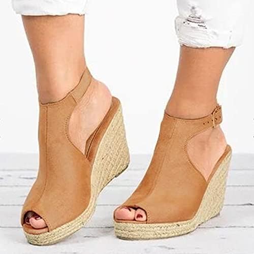 Sandale za žene Dressy Ljeto Želje 2023 Ljetni otvoreni nožni prozračni sandalovi na plaži Slip na klinovima