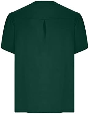 Ženske latice rukave, ženske poslovne kauzalne majice plisirane V izrez T-Shirt tunika slatka ljetna majica