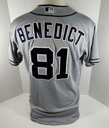 2012 San Diego Padres Griffin Benedict 81 Igra Izdana siva Jersey - Igra Polovni MLB dresovi