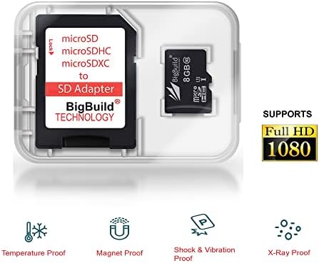 BigBuild tehnologija 8GB Ultra brza 80MB/s microSDHC memorijska kartica za Xiaomi Redmi Note 10, 10 Lite/Pro/Pro