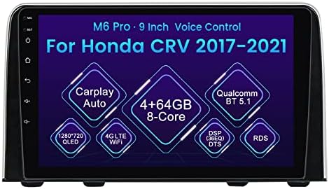 Android 10 auto radio stereo za Honda CRV 2017-2021, biorunn 9 inčni GPS Navi Octa Core Voice Control Carplay