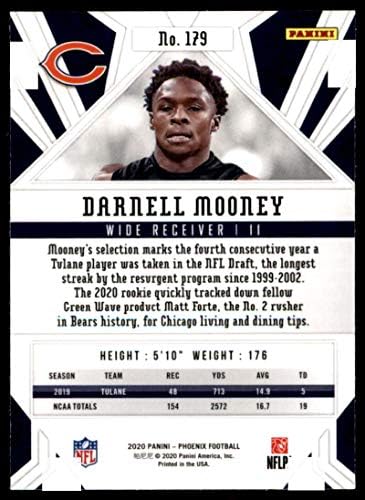 2020 Panini Phoenix Fire Burst 179 Darnell Mooney Chicago Bears NFL fudbalska karta NM-MT