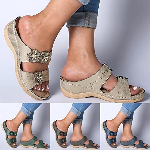 Sandale Žene Dressy Ljeto, Ženske sandale Premium ortopedske otvorene nožne sandale Retro proklizavajuće