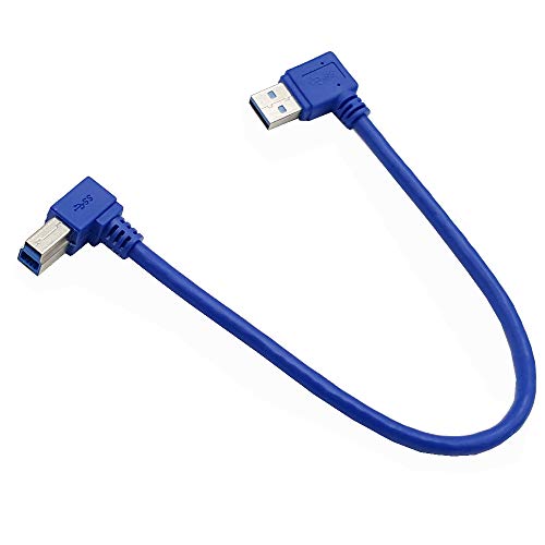 Kutni USB 3.0 printeri; Seadream 1 FT / 30cm SuperSpeed ​​USB 3.0 Muški utikač 90 stupni ugao na USB 3.0