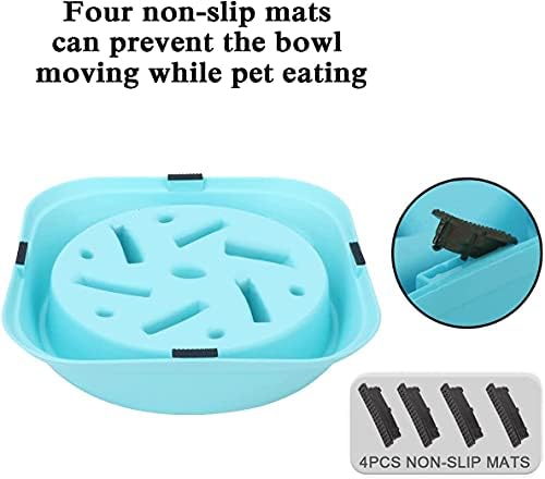 SPARICA - sporo hranilica male zdjele za pse neklizajuća posuda za slagalice Interaktivna Zdjela za zaustavljanje