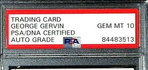 1974 TOPPS GEORGE GERVIN potpisao autopurs Rookie RC 196 Ocjenjina PSA / DNK 10 Slab - košarkaške ploče