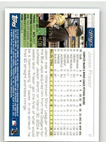 Jason Frasor Card 2005 FAPPS Black 598 - Bejzbol kartice u obliku ploča