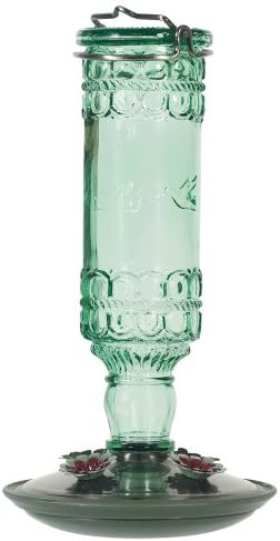 Perky-Pet 8108 - 1sr Antikna Staklena bočica hranilica za Kolibriće - dekor za vanjsku baštu - 10 Oz