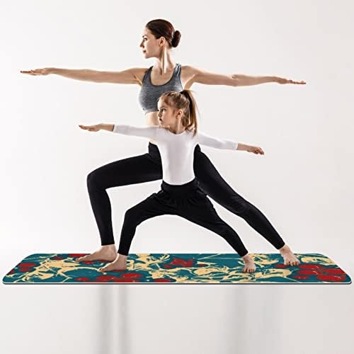 Flower Yoga Mat Premium prostirka za vježbe za ležeće fitnes prostirke za sve vrste Yoga Pilates podnih