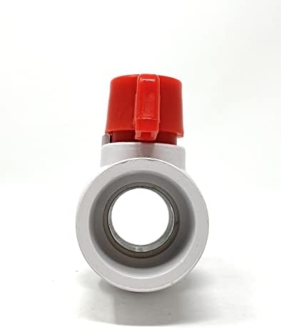 1/2 PVC kuglasti ventil utičnica raspored 40, 1/2 klizanje, Četvrtokretni T-ručka bijeli kompaktni kuglasti
