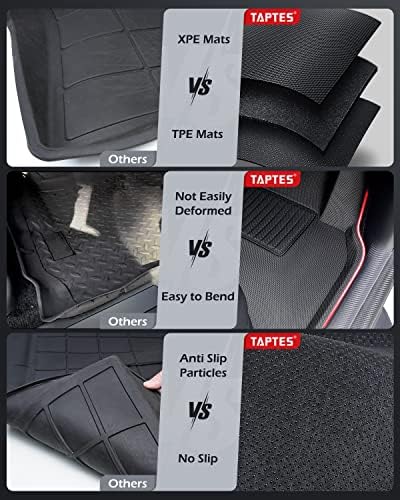 Taptes za Tesla Model Y Floor Mats 7 Seater 2023 2022 2021, Vodootporne linijske ploče prtljažnika Mats