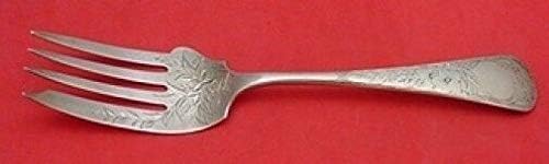 Clematis By Gorham Sterling Silver Cold Meat Fork Brite-Cut 8 1/4
