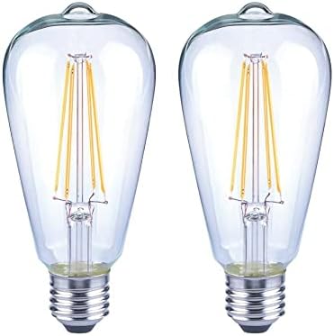 EcoSmart 75-Watt ekvivalent ST19 Antique Edison dimabilna prozirna staklena Filament Vintage Style LED sijalica