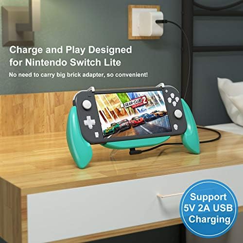 Vivefox Nintendo Switch Lite futrola za držanje, Switch Lite rukuje ergonomskom udobnom futrolom za punjenje