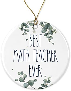 Dianddesigngift Nastavnik matematike Ornament, najbolji ikada božićni poklon za nastavnika, rođendanski