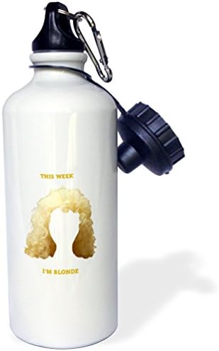 3Droza plavuša perika boca za sportsku vodu, 21 oz, bijela