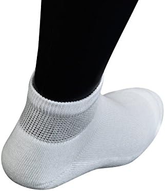 Yomandamor Muški 5 pari bambusove dijabetičke čarape sa niskim rezom sa jastukom jedini i bešavni nožni
