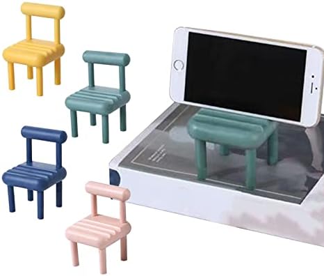 Vovcig Slatka stolica za telefon, 4 paket Mini mobilni telefon Baza radne površine Univerzalni štand mobitela